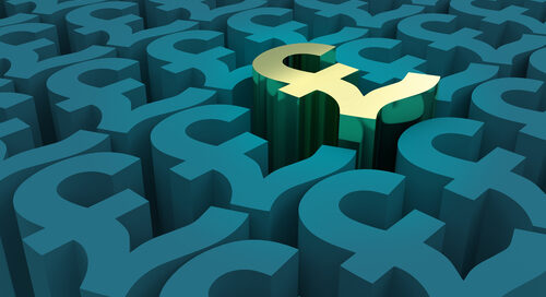 Elevated,pound,sterling,symbols,pattern,,3d,illustration,,3d,rendering