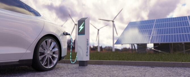 Using,of,charge,station,,solar,panel,and,windmill,background.,sustainability